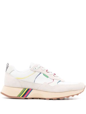 PS Paul Smith contrast-trim suede sneakers - White