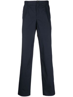 PS Paul Smith cotton-blend straight-leg trousers - Blue