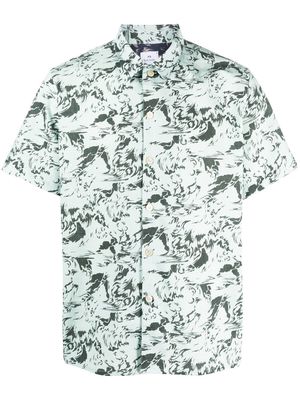 PS Paul Smith Cracked Wave cotton shirt - Green