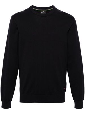 PS Paul Smith crew-neck organic cotton jumper - Blue