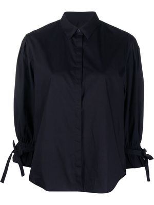 PS Paul Smith cropped tie-sleeve shirt - Blue
