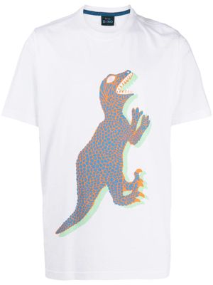 PS Paul Smith Dino-print cotton T-shirt - White