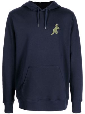 PS Paul Smith dinosaur-patch cotton hoodie - Blue