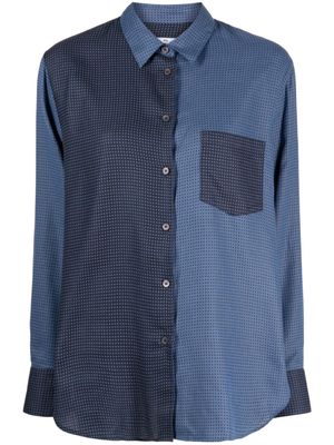 PS Paul Smith Dobby Dot jacquard cotton shirt - Blue