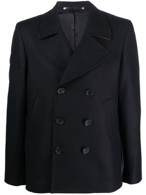 PS Paul Smith double-breasted fastening peacoat - Blue