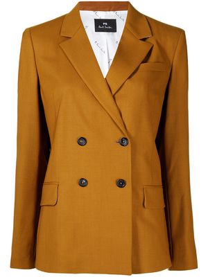 PS Paul Smith double-breasted wool blazer - Brown