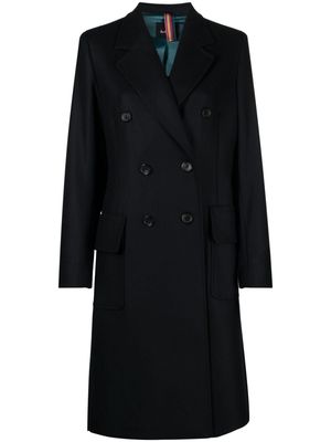 PS Paul Smith double-breasted wool-blend coat - Blue