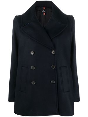 PS Paul Smith double-breasted wool jacket - Blue