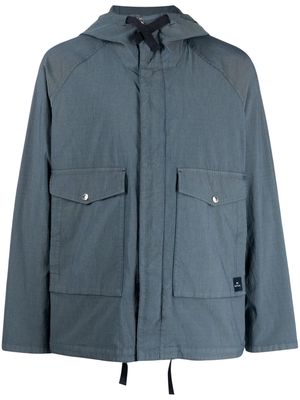 PS Paul Smith drawstring-hood cotton jacket - Blue