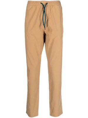 PS Paul Smith drawstring-waist cotton trousers - Brown