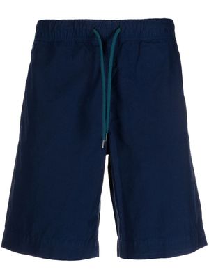 PS Paul Smith drawstring-waist organic cotton shorts - Blue