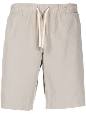 PS Paul Smith drawstring-waist organic cotton shorts - Grey
