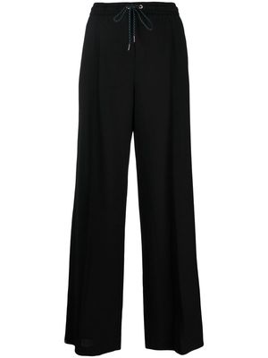 PS Paul Smith drawstring wide-leg tailored trousers - Black
