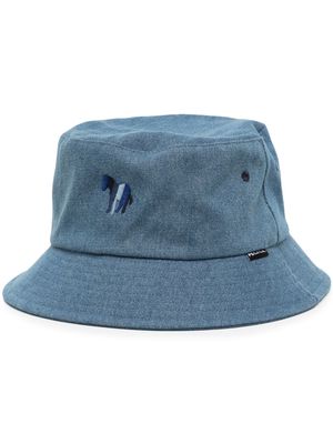 PS Paul Smith embroidered-logo bucket hat - Blue
