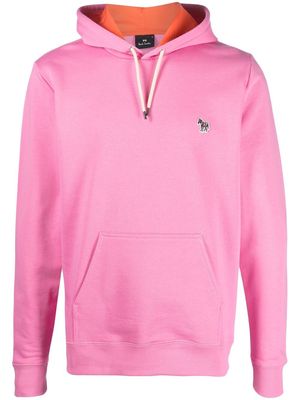 PS Paul Smith embroidered-logo detail hoodie - Pink
