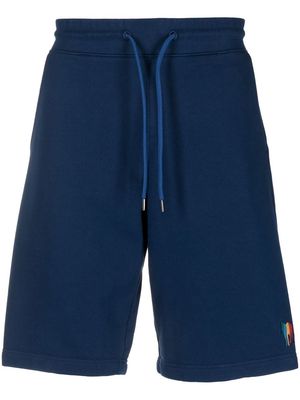 PS Paul Smith embroidered-logo-detail shorts - Blue
