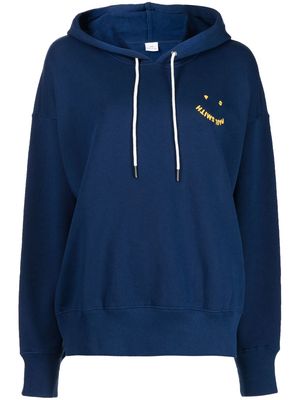 PS Paul Smith embroidered-logo long-sleeve hoodie - Blue