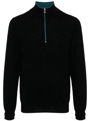 PS Paul Smith embroidered logo merino jumper - Black