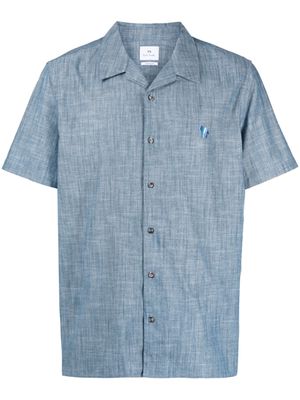PS Paul Smith embroidered-logo shirt - Blue