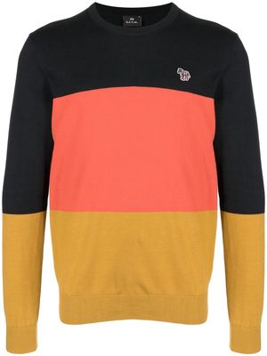PS Paul Smith embroidered-logo striped jumper - Multicolour