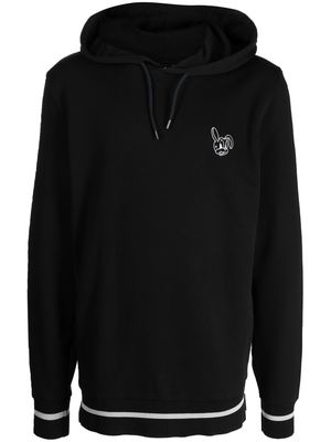 PS Paul Smith embroidered-motif cotton hoodie - Black