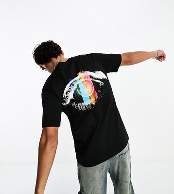 PS Paul Smith eye back print t-shirt in black Exclusive to ASOS