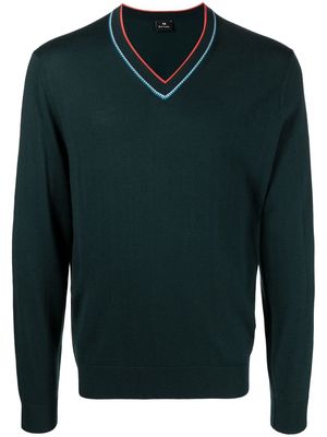 PS Paul Smith fine-knit V-neck jumper - 38