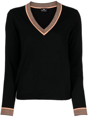 PS Paul Smith fine-knit wool jumper - Black