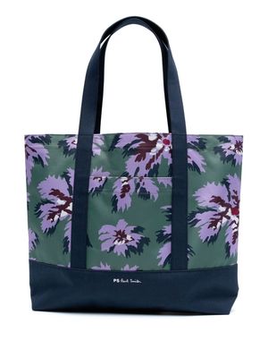 PS Paul Smith floral-print canvas tote bag - Multicolour