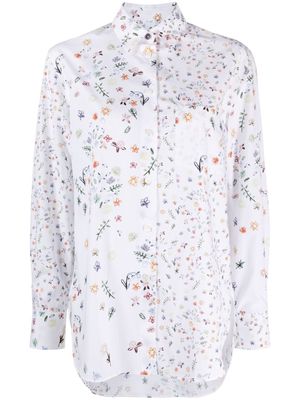 PS Paul Smith floral-print organic cotton shirt - White