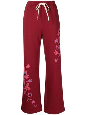PS Paul Smith floral-print track pants - Red