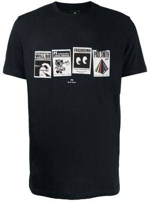 PS Paul Smith Futurismo graphic-print T-shirt - Black