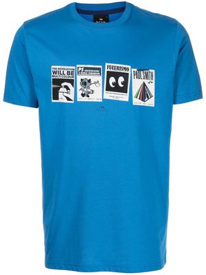 PS Paul Smith Futurismo graphic-print T-shirt - Blue