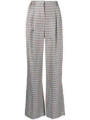 PS Paul Smith gingham-check wide-leg trousers - Blue