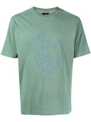 PS Paul Smith graphic-print cotton T-shirt - Green