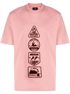 PS Paul Smith graphic-print organic-cotton T-shirt - Pink