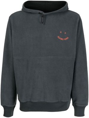 PS Paul Smith Happy logo-embroidered hoodie - Blue