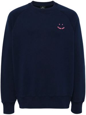 PS Paul Smith Happy organic-cotton sweatshirt - Blue