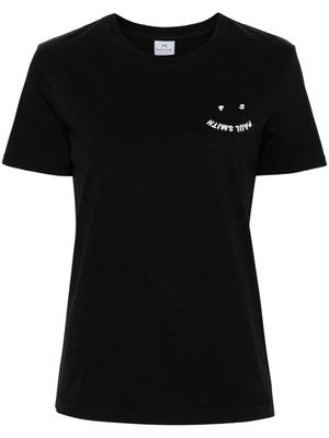 PS Paul Smith Happy organic-cotton T-shirt - Black