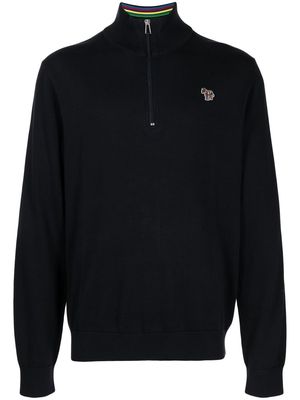 PS Paul Smith high-neck cotton-blend jumper - Blue