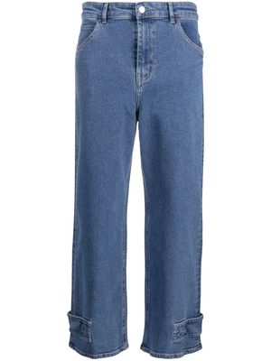 PS Paul Smith high-rise cropped jeans - Blue