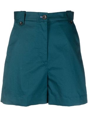 PS Paul Smith hight-waist mini shorts - Blue