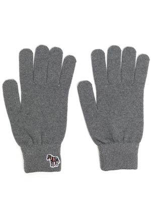 PS Paul Smith intarsia-knit gloves - Grey
