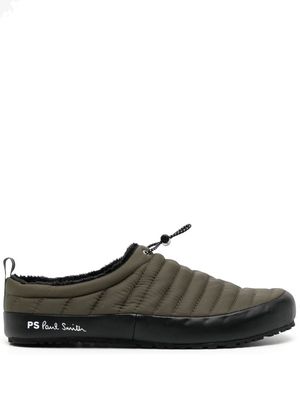 PS Paul Smith Larsen quilted mule slippers - Green