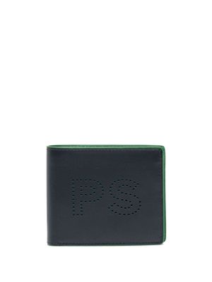 PS Paul Smith leather logo-detail folded wallet - Black