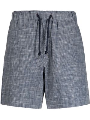 PS Paul Smith logo-appliqué cotton shorts - Blue