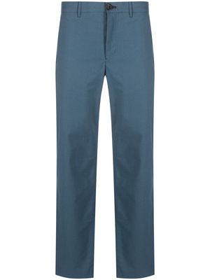 PS Paul Smith logo-appliqué straight-leg chinos - Blue