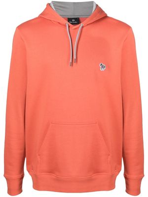 PS Paul Smith logo drawstring hoodie - Orange