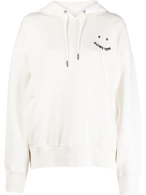PS Paul Smith logo drawstring hoodie - White