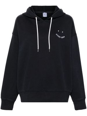 PS Paul Smith logo-embroidered cotton hoodie - Black